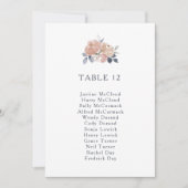 Tableau simple Rustique Floral Numéro de table Siè (Devant)
