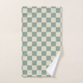 Tableau vert et jaune pâle (Serviette à main)