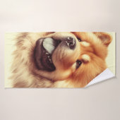 Tableau vintage Chow-Chow (Serviette de bain)