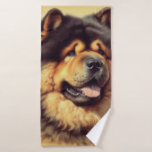 Tableau vintage Chow-Chow (Serviette de bain)