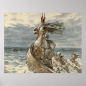 Tableau vintage Vikings Raiding (1873) (Devant)