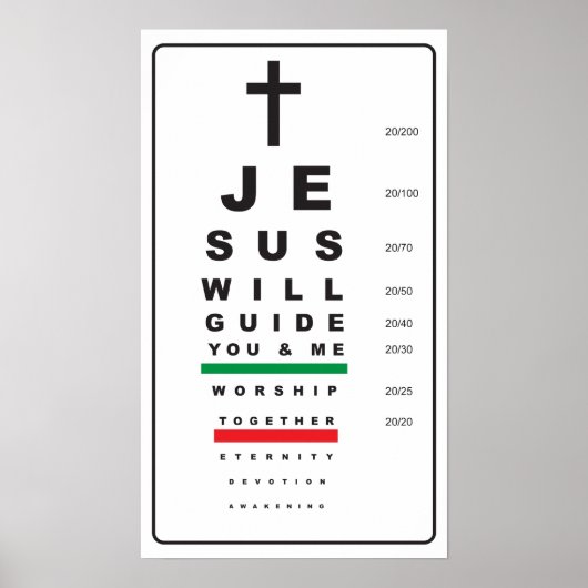 tableau visuel jésus - affiche (Devant)