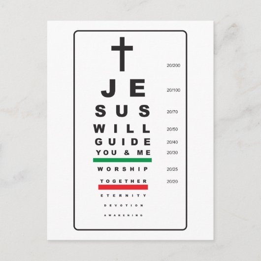 tableau visuel jésus - carte postale (Devant)