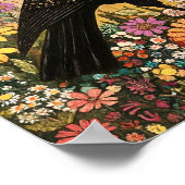 Tableau Whimsical d'oiseaux de corbeau (Coin)