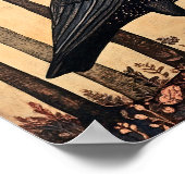 Tableau Whimsical d'oiseaux de corbeau (Coin)