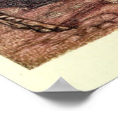 Tableau Zèbre vintage (1909) (Coin)