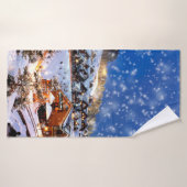 tableaux Abstraits de différentes couleurs en reli (Serviette de bain)