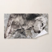 Tableaux de la tapisserie de Setestry en anglais I (Serviette à main)