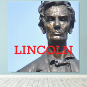 Tableaux étirés Impression du président Lincoln (Insitu (Plancher de Bois))