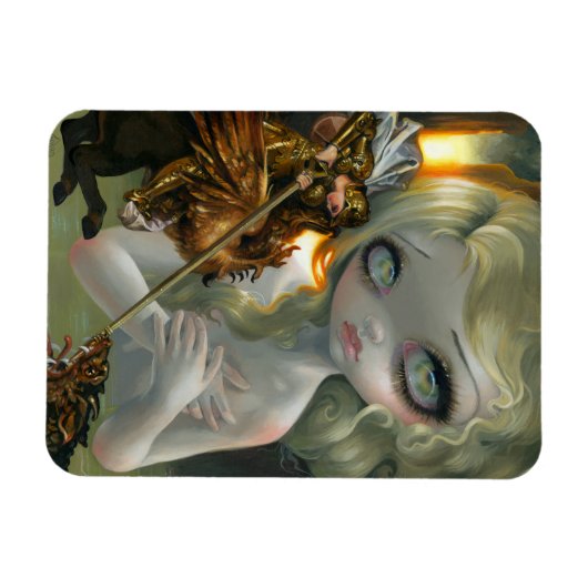 "Tableaux Vivants II: Roger en Angelica" Magneet (Horizontaal)