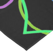 Tablecloth, Black Green Kaleidoscope Flower Tafelkleed (Gekanteld)