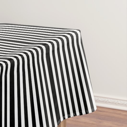 Tablecloth Black & White Stripes Tafelkleed (Voorbeeld)
