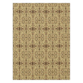 Tablecloth Brown & Yellow Swirls Tafelkleed (Voorkant)