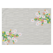 Tablecloth Colorful Flowers Floral ButterflyStripe Tafelkleed (Voorkant (Horizontaal))