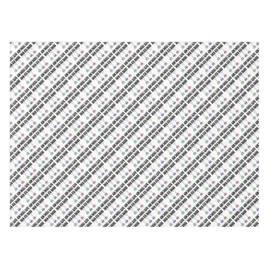 TABLECLOTH - DRINK OUDE WIJN, DATUM JONGE MANNEN TAFELKLEED (Voorkant (Horizontaal))