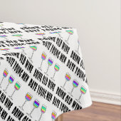 TABLECLOTH - DRINK OUDE WIJN, DATUM JONGE MANNEN TAFELKLEED (Voorbeeld)
