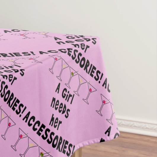 TABLECLOTH - EEN MEISJE HEEFT HAAR ACCESSOIRES NOD TAFELKLEED (Voorbeeld)