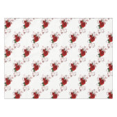 Tablecloth Floral Red Rose Tafelkleed (Voorkant (Horizontaal))