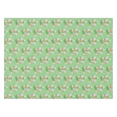 Tablecloth Green Bumblebee Floral Tafelkleed (Voorkant (Horizontaal))
