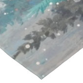 Tablecloth Green Christmas Trees Winter Forest Tafelkleed (Gekanteld)