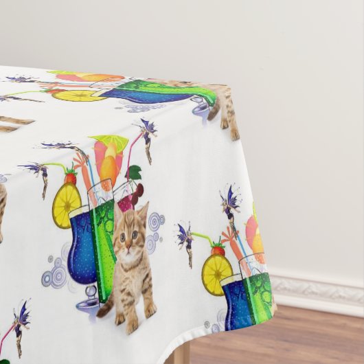 Tablecloth Kitten Drinken Fairy Tafelkleed (Voorbeeld)
