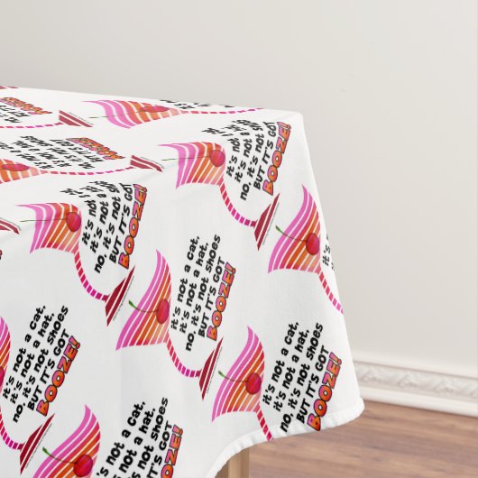 TABLECLOTH - MAAR HET IS BOOZE! TAFELKLEED (Voorbeeld)