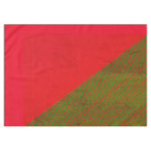 Tablecloth met rode en groene streep tafelkleed (Voorkant (Horizontaal))