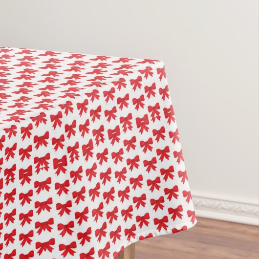 Tablecloth met rode kerst tafelkleed (Voorbeeld)