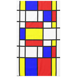 Tablecloth Mondrian Art Style Kleurig Patroon Tafelkleed