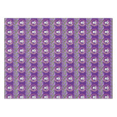 Tablecloth Paarse witte schapenkorrels Tafelkleed (Voorkant (Horizontaal))