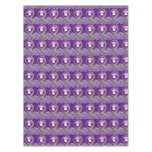 Tablecloth Paarse witte schapenkorrels Tafelkleed (Voorkant)