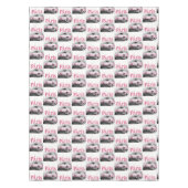 Tablecloth Paris Frankrijk Roze auto Tafelkleed (Voorkant)