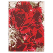 Tablecloth Red Rose Waterverf Tafelkleed (Voorkant)