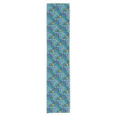 Tablecloth Runner Spaceship Stars Moon Planets Korte Tafelloper (Voorkant)