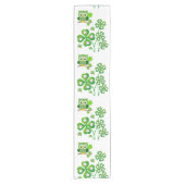 Tablecloth Runner St. Patrick's Day Owl Korte Tafelloper (Voorkant)