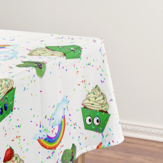 Tablecloth Saint Patrick's Day Cupcake Birthday Tafelkleed (Voorbeeld)