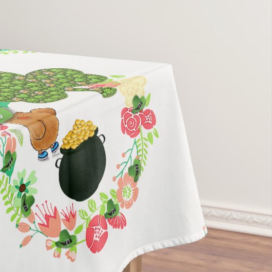Tablecloth Saint Patrick's Day Teddy Bear Tafelkleed (Voorbeeld)