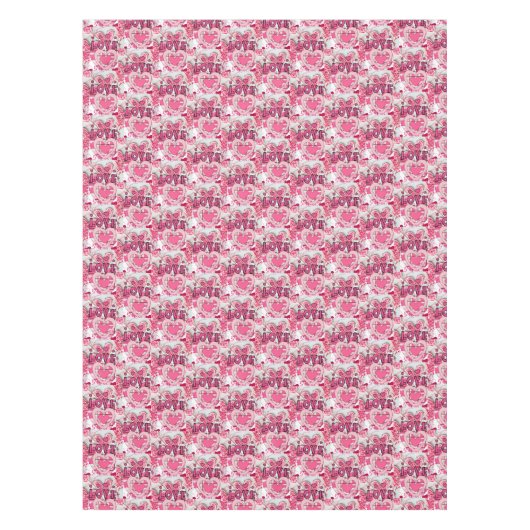 Tablecloth Valentijnsdag Love Tafelkleed (Voorkant)