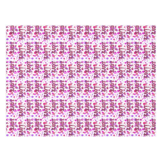 Tablecloth Valentijnsdag Love Tafelkleed (Voorkant (Horizontaal))