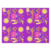 Tablecloth White Beach House Fun Sun Tafelkleed (Voorkant (Horizontaal))