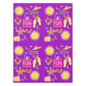 Tablecloth White Beach House Fun Sun Tafelkleed (Voorkant)