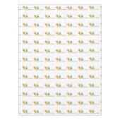 Tablecloth White Frog Ribbit Style Pushroom Tafelkleed (Voorkant)