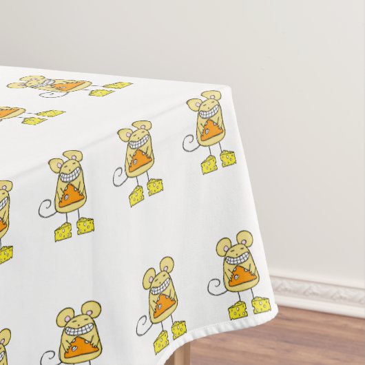 Tablecloth White Pizza Cheese Yellow Tafelkleed (Voorbeeld)
