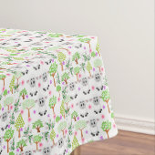 Tablecloth White Sheep Trees Tafelkleed (Voorbeeld)