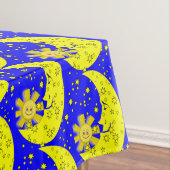 Tablecloth Yellow Sun Moon Stars Blue Tafelkleed (Voorbeeld)