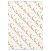 Tableclothveer Retro roze tulpbloem Tafelkleed (Voorkant)