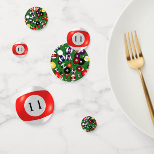 Tablefetti - Billiards en 11 Ball Confetti