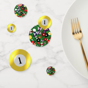 Tablefetti - Billiards en 1 strand Confetti