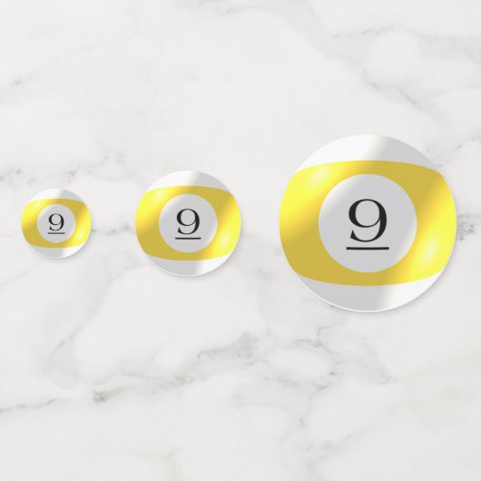 Tablefetti - Nine Ball Confetti (Voorkanten)