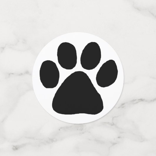 Tablefetti - Puppy Paw Prints Confetti (Kleine voorkant)